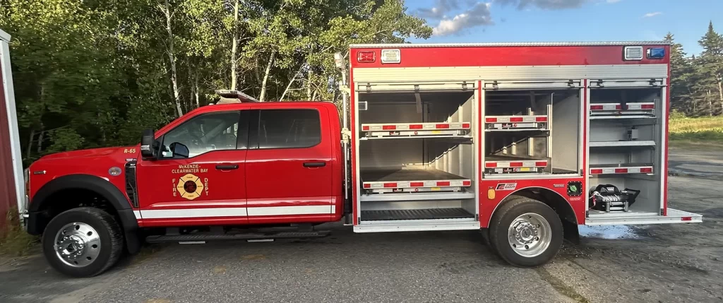 Rescue 65 is the new addition to the McKenzie Clearwater Fire Department fleet.