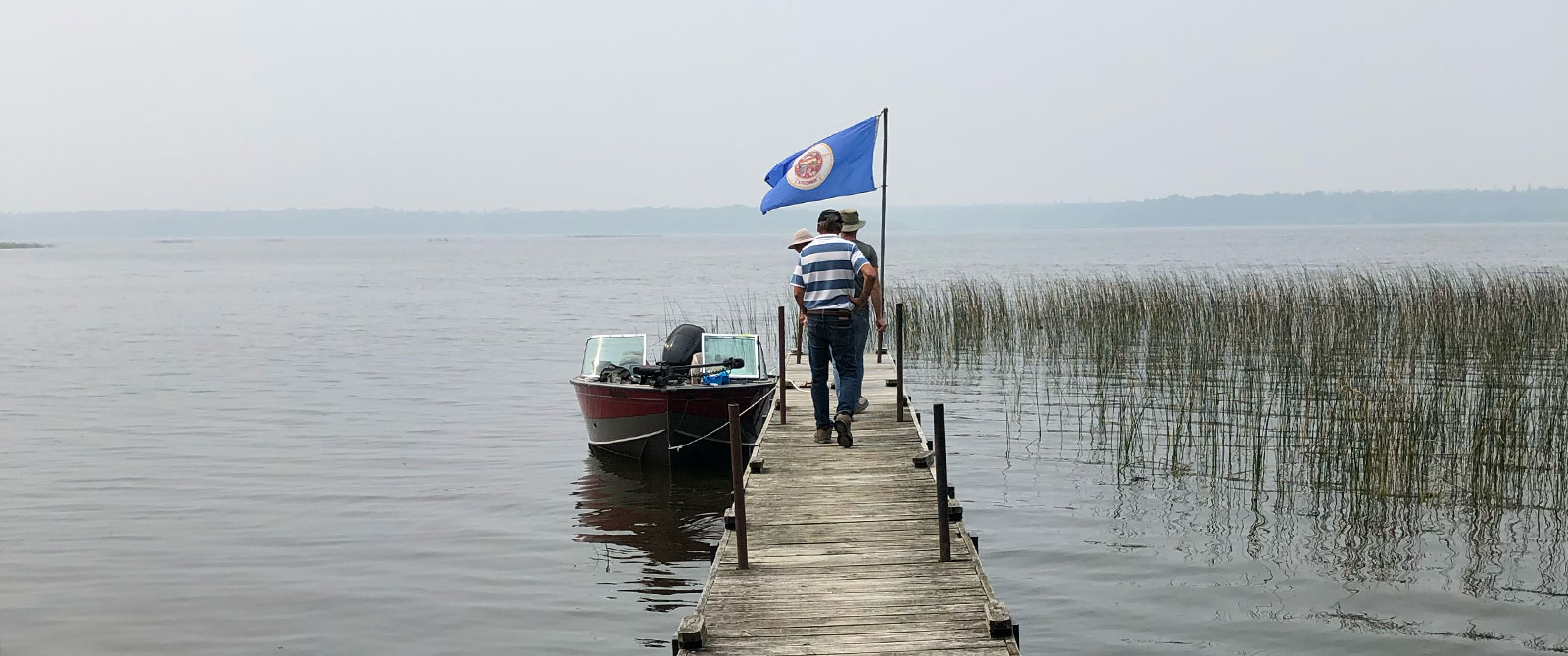 Title photo: It’s a shallow approach to Fort St. Charles, so for our boat, we could only get in at the end of the dock before we were churning up mud.