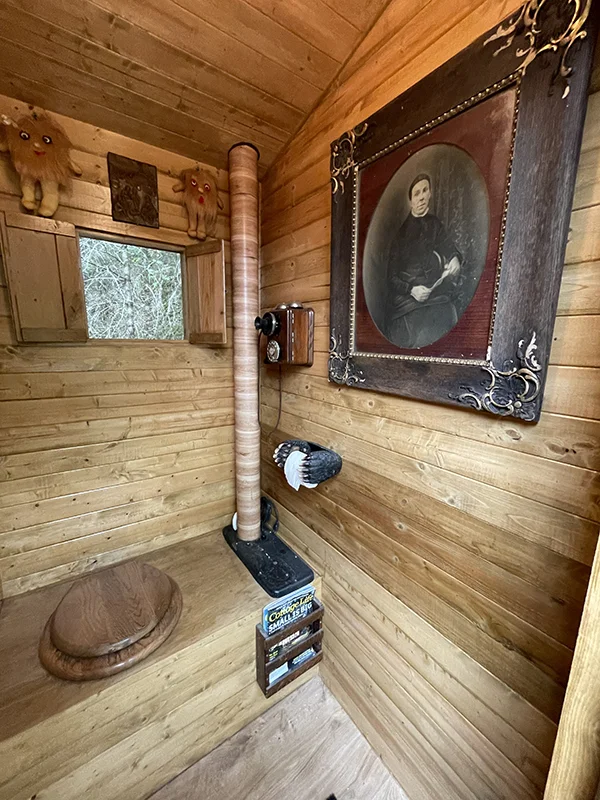 An interior outhouse photo
